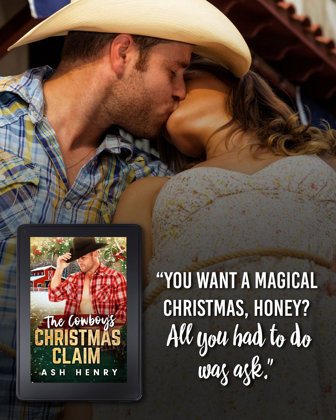 The Cowboy's Christmas Claim - Signed Special Edition Paperback (Color Chapter Pages)